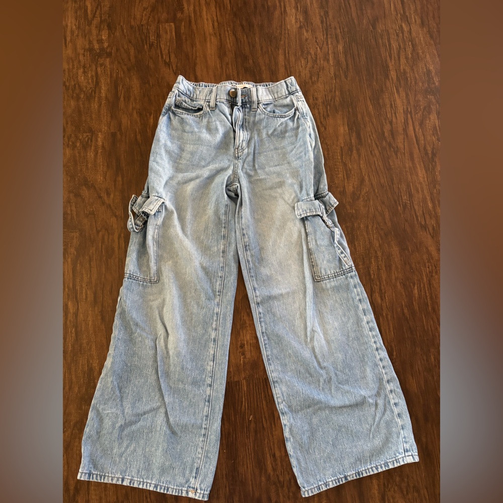 SO Light Blue Women's Cargo Jeans
